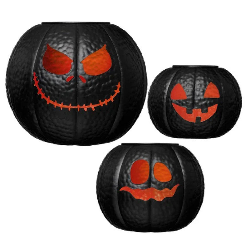 Ensemble de 3 Lanternes en citrouille d'halloween
