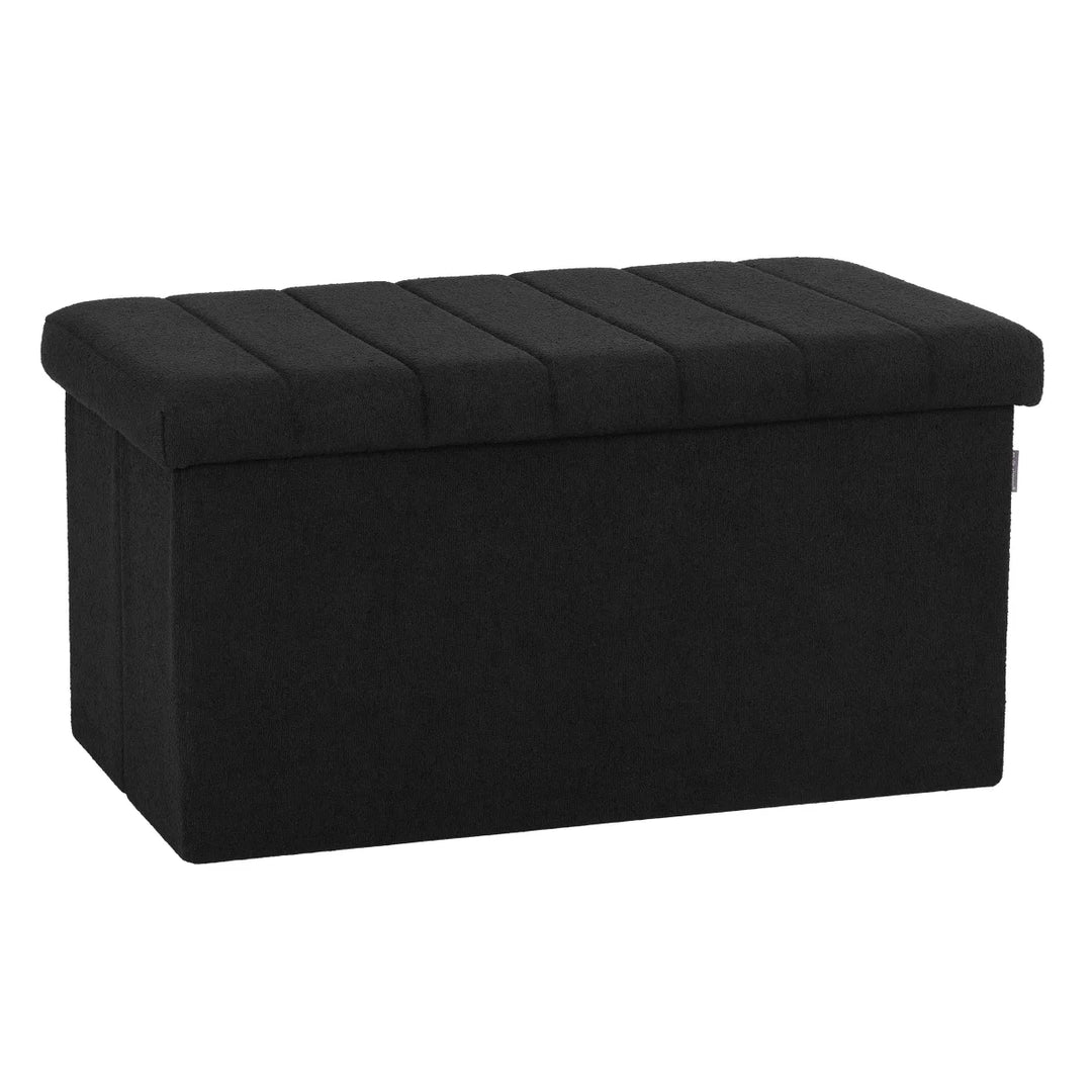 Seville Classics - Coffre d'Ottomane pliable Boucle