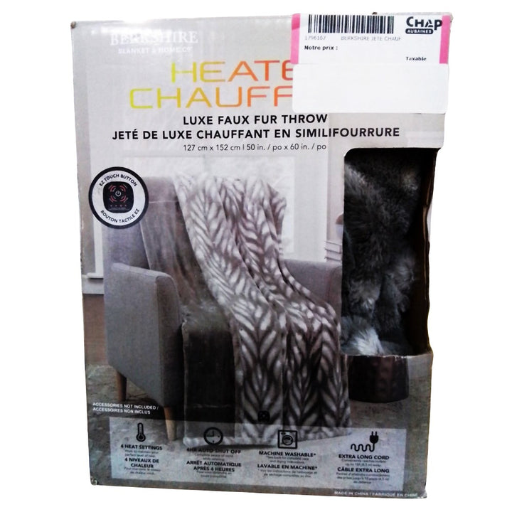 Berkshire Faux Fur Heated Throw