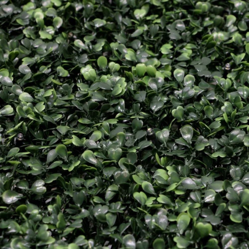 Golden Select - Artificial Boxwood Hedge Panel with Lights, pack of 4