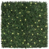 Golden Select - Artificial Boxwood Hedge Panel with Lights, pack of 4