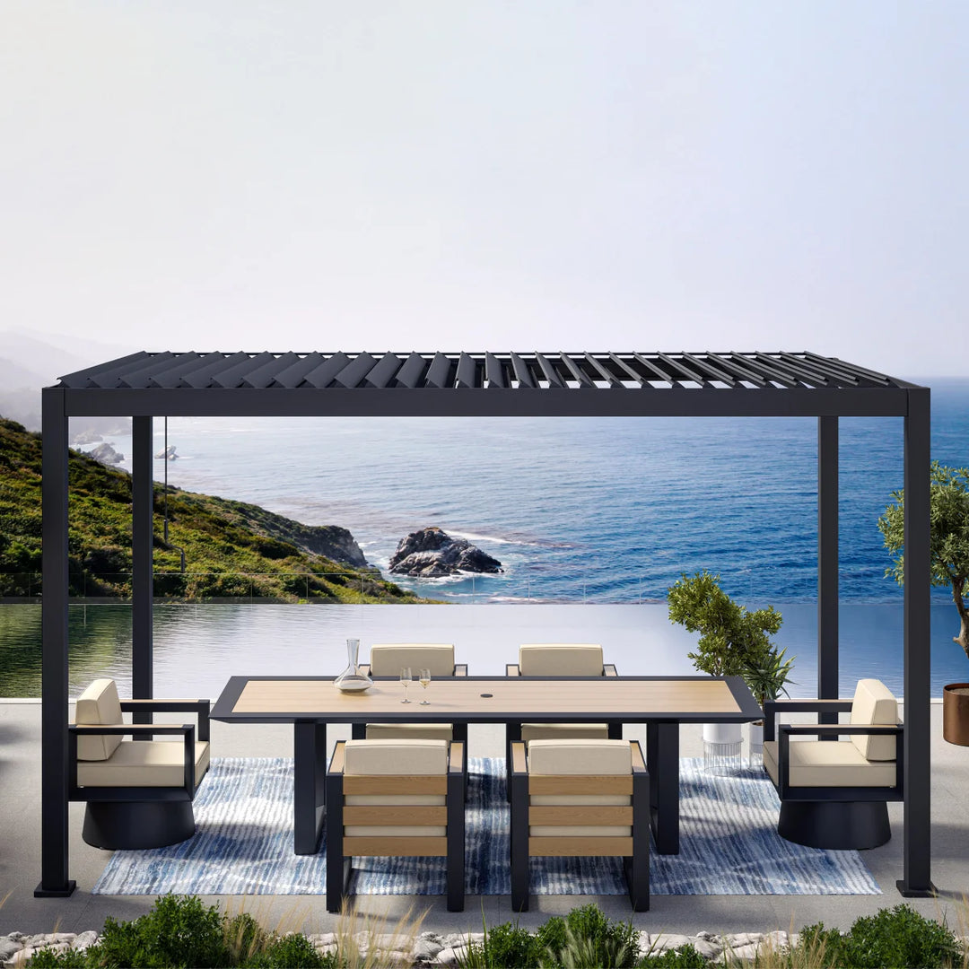 Mirador Adjustable Louvered Aluminum Pergola