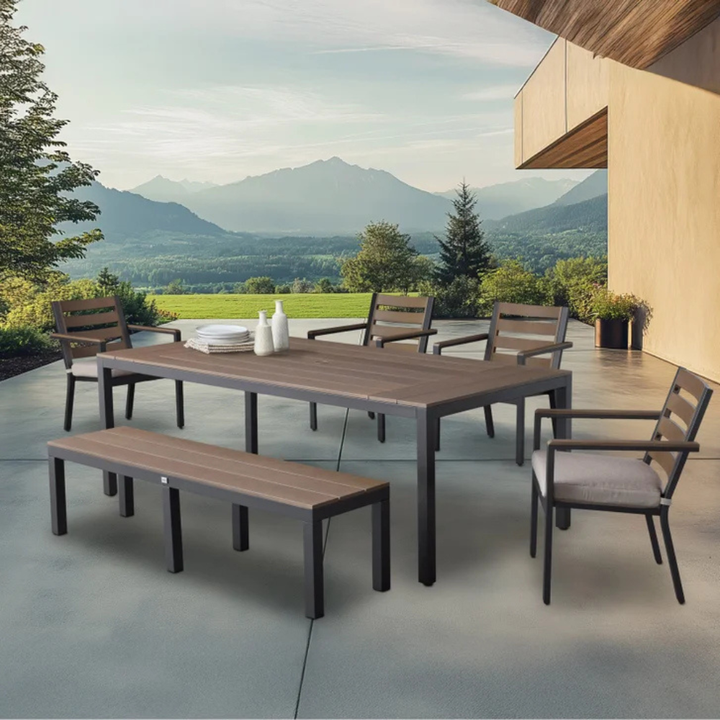 Stockholm - 6-Piece Outdoor Dining Set
