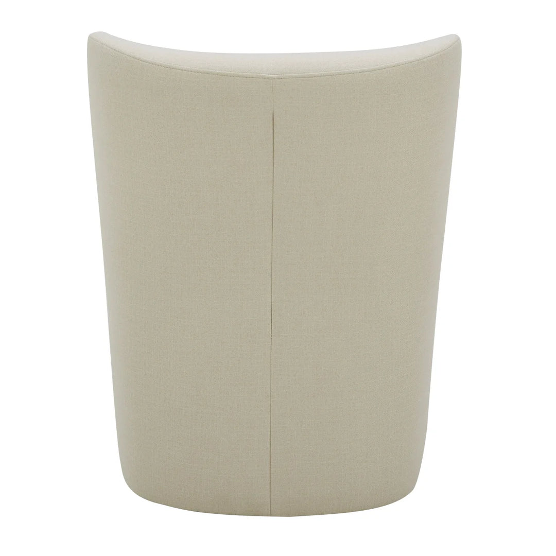 Aiden & Ivy Blair - Chaise en tissu sans accoudoir avec roulettes