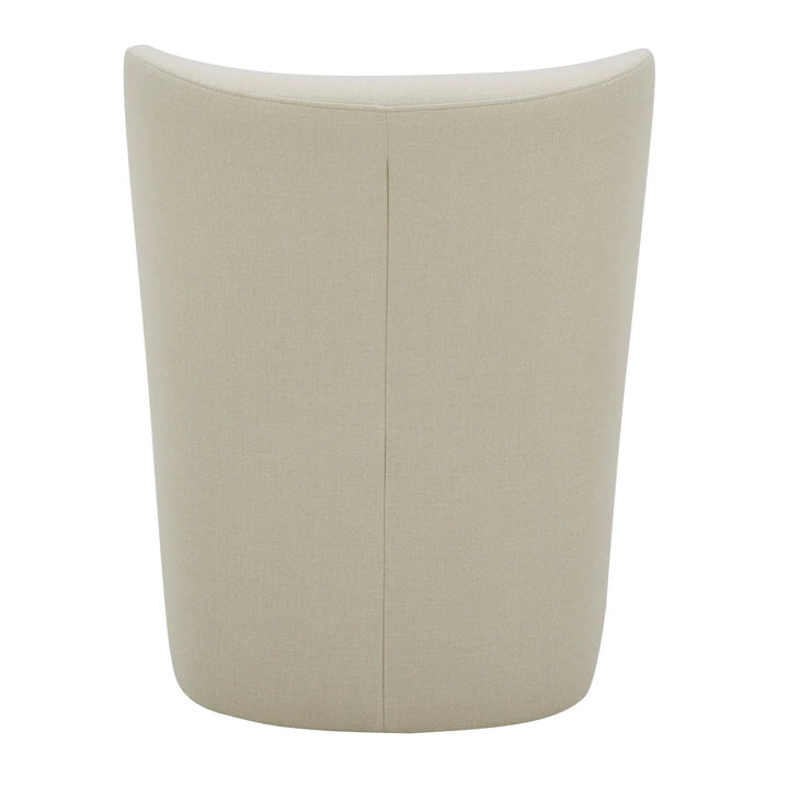 Aiden & Ivy Blair - Chaise en tissu sans accoudoir avec roulettes