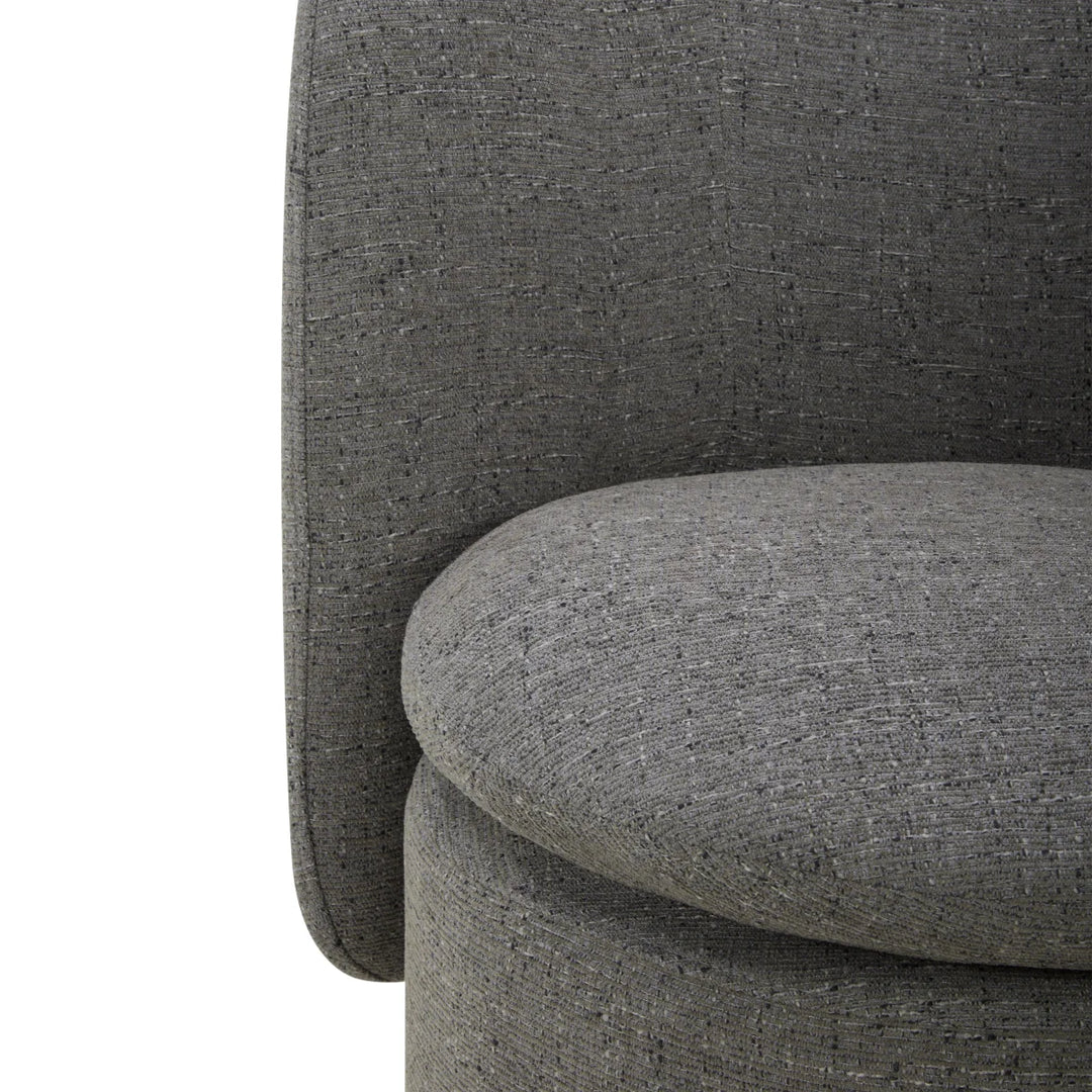 Aiden & Ivy - Chaise de salle à manger pivotante en tissu