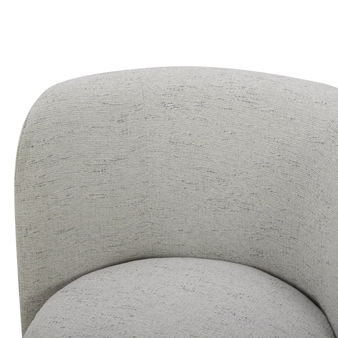 Aiden & Ivy - Chaise de salle à manger pivotante en tissu