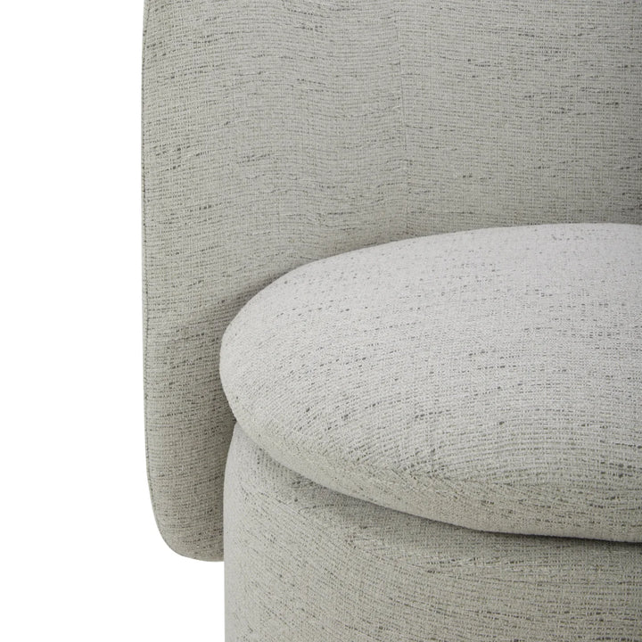 Aiden & Ivy - Chaise de salle à manger pivotante en tissu