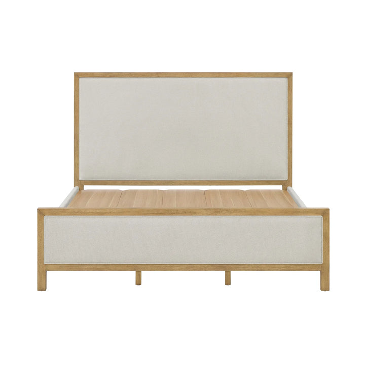 Henredon – Base de lit recouvert de tissu