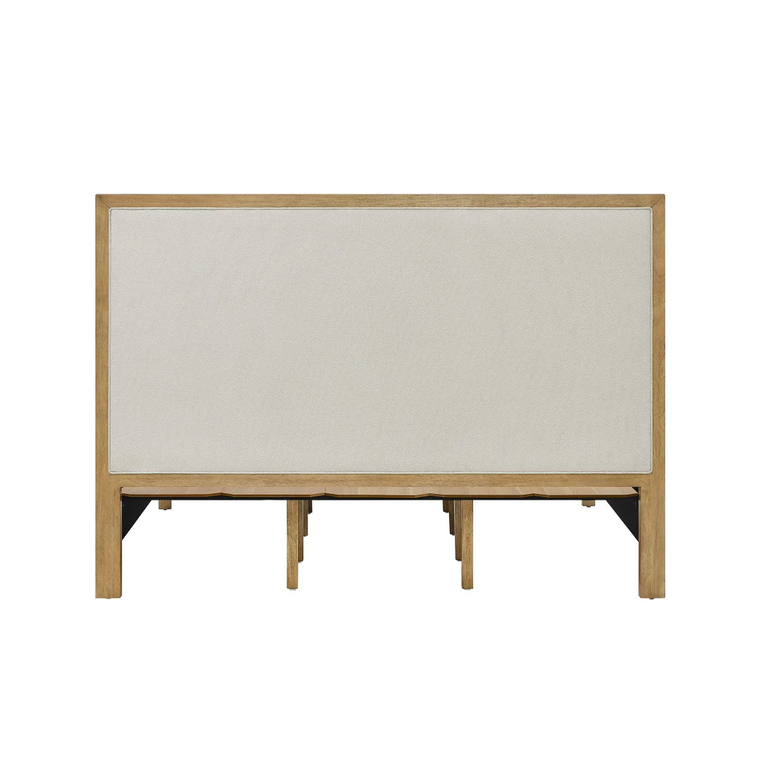 Henredon – Base de lit recouvert de tissu