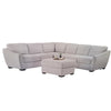 Northridge Home Fabric Sectional with Storage Ottoman