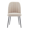 Wulin - Ensemble de 2 chaises de salle à manger en tissu