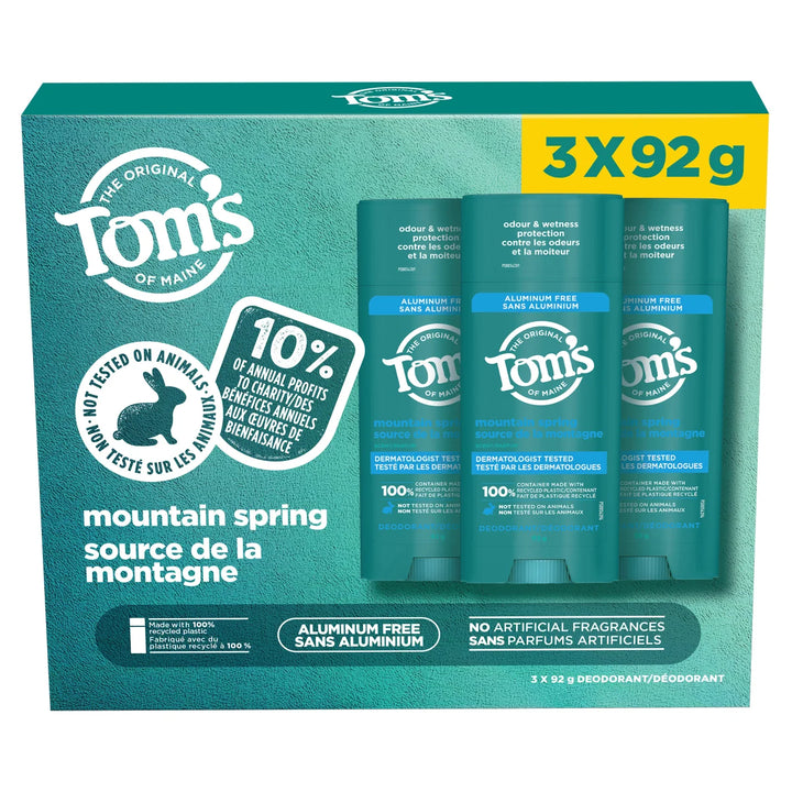 Tom’s of Maine Natural Deodorant - 3-Pack