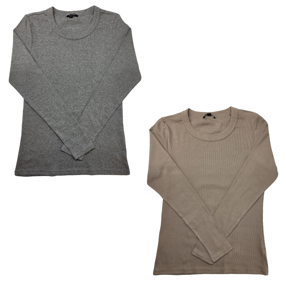 Tahari - Chandail à manches longues, paquet de 2