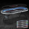 Barrington Billiards 10-Player Poker Table with LED Lights