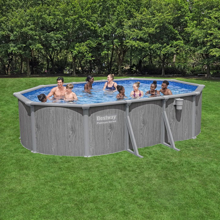 Bestway - Piscine hors terre ovale de 5,50 m (18 pi)
