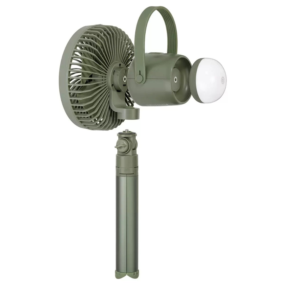 Camelion - Ventilateur de camping rechargeable avec lumière DEL