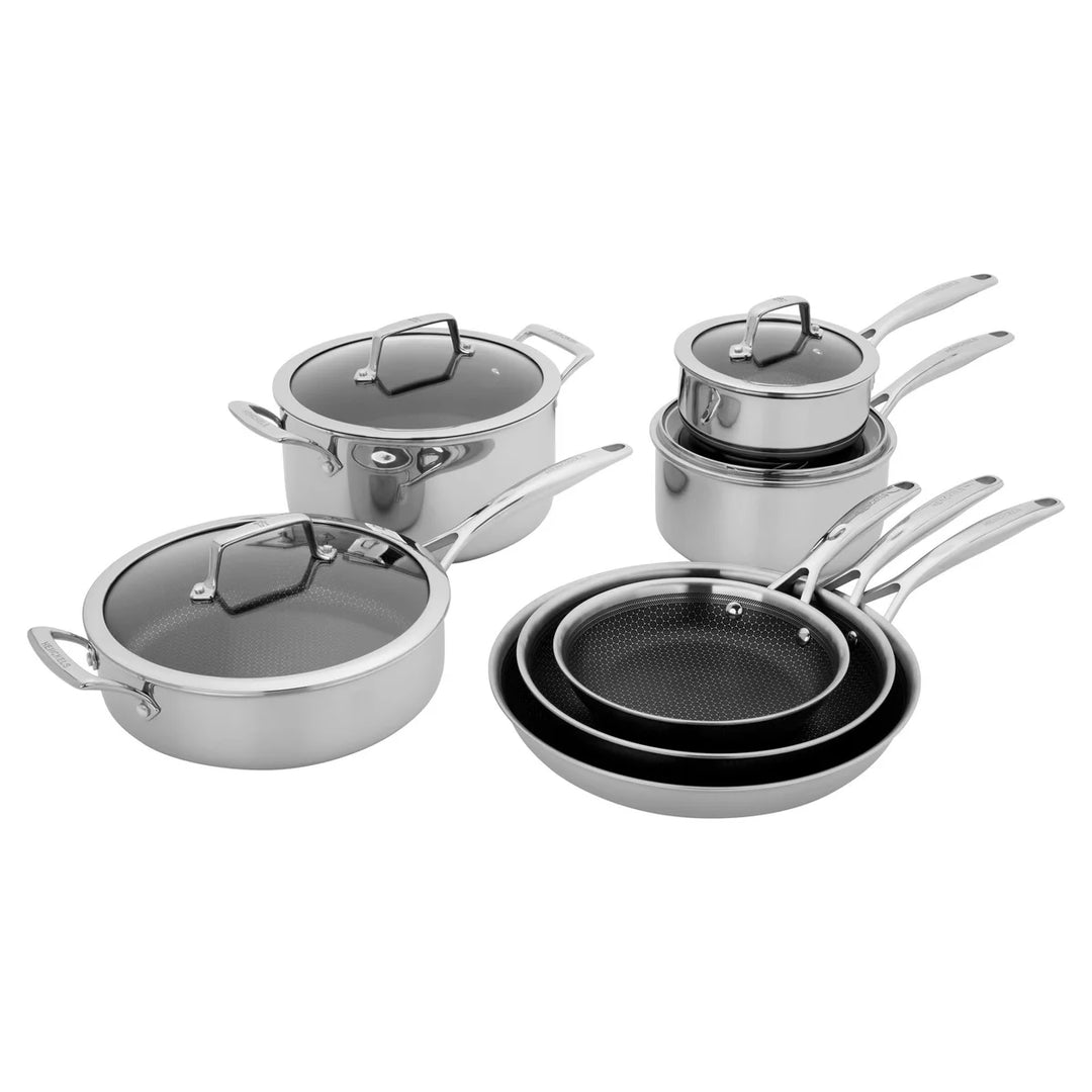 Batterie de cuisine en acier inoxydable 18 pièces - Maison Batterie de cuisine en acier inoxydable 18 pièces - Maison