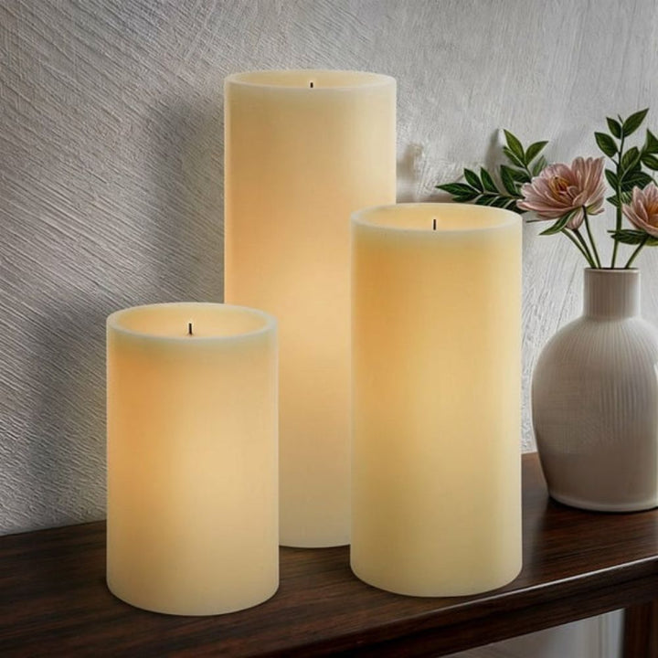 Glow Wick LED Color-Changing Wax Candle with Remote