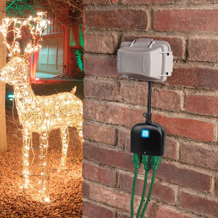 Prime 2-Outlet Outdoor Smart Socket