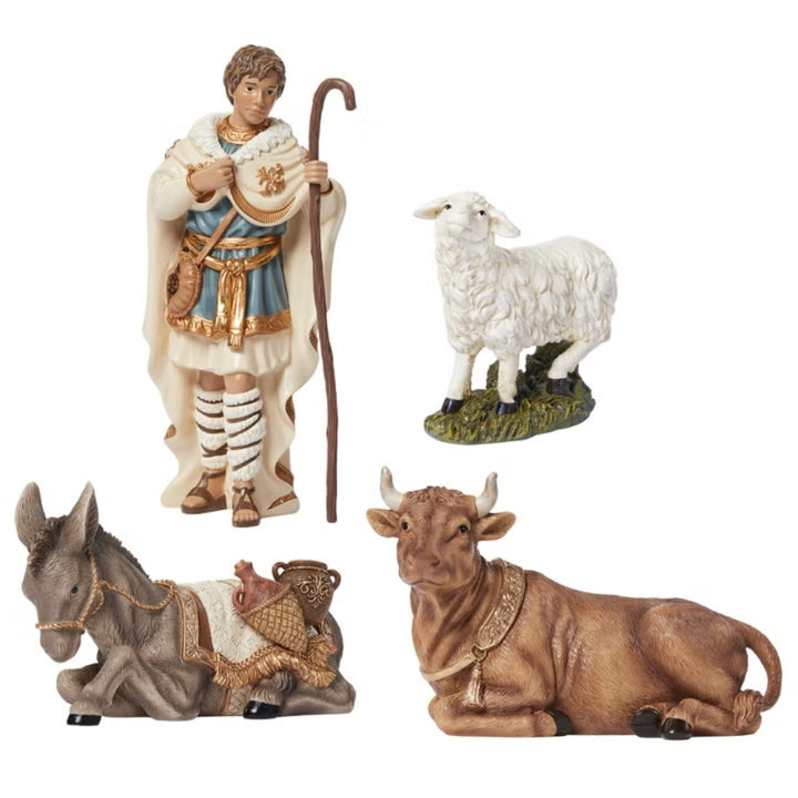 Kirkland Signature - Ensemble de 14 figurines de la crèche peintes à la main
