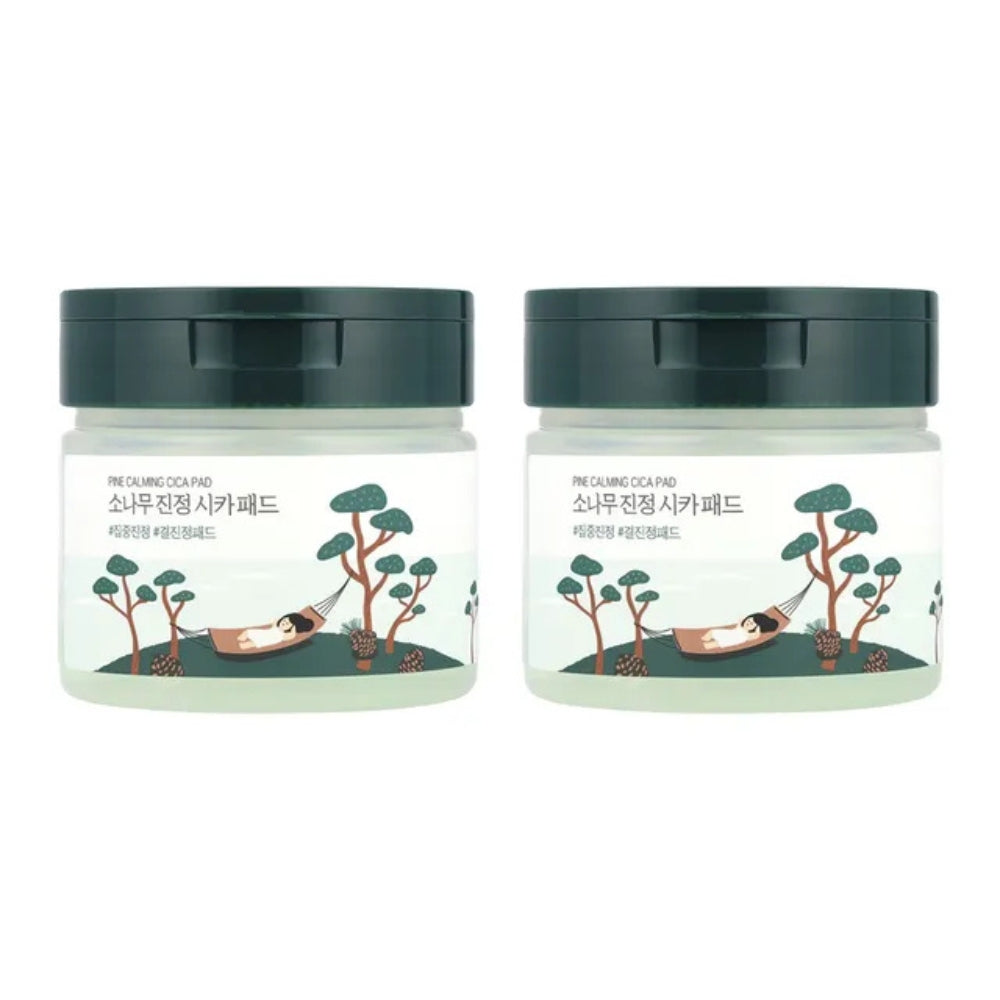 Round Lab - Ensemble de coussinets apaisants au pin et à la cica