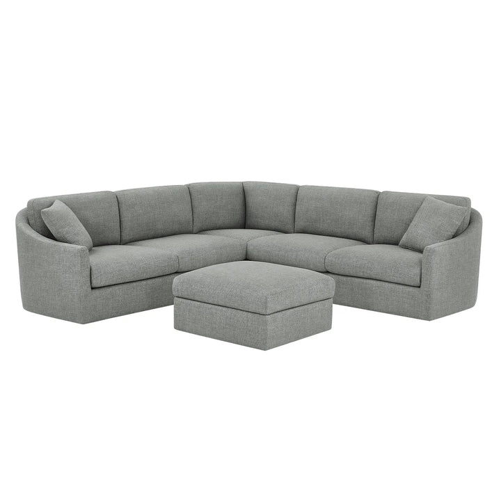 Thomasville - Canapé d'angle 3 pièces en tissu