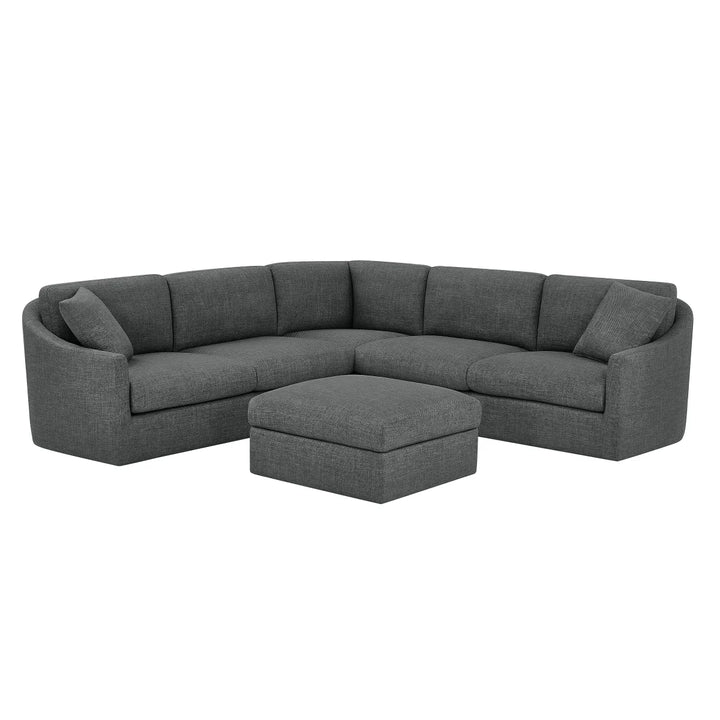 Thomasville - Canapé d'angle 3 pièces en tissu