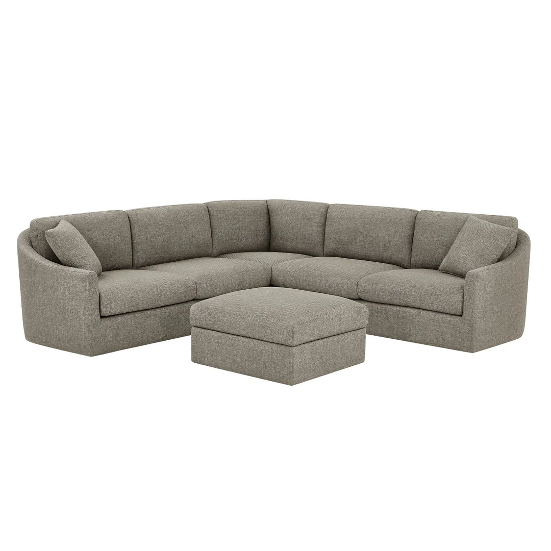 Thomasville - Canapé d'angle 3 pièces en tissu