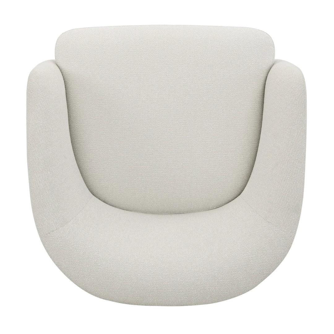 Henredon – Chaise pivotante en tissu Murphy