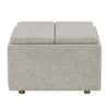 Thomasville - Fabric storage ottoman