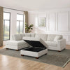 Thomasville Miles - Sectionnel en tissu 3 pièces avec pouf de rangement