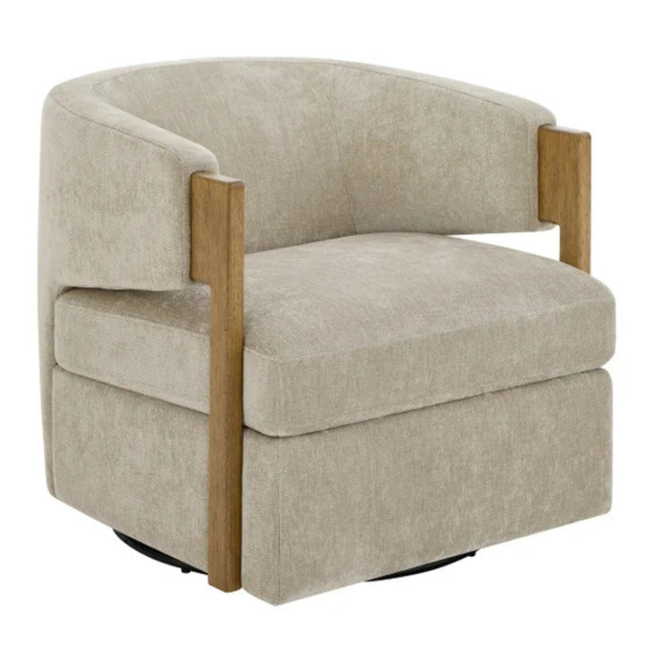 Thomasville – Fauteuil pivotant en tissu