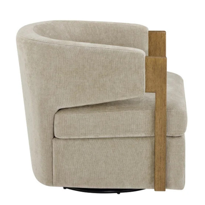 Thomasville – Fauteuil pivotant en tissu