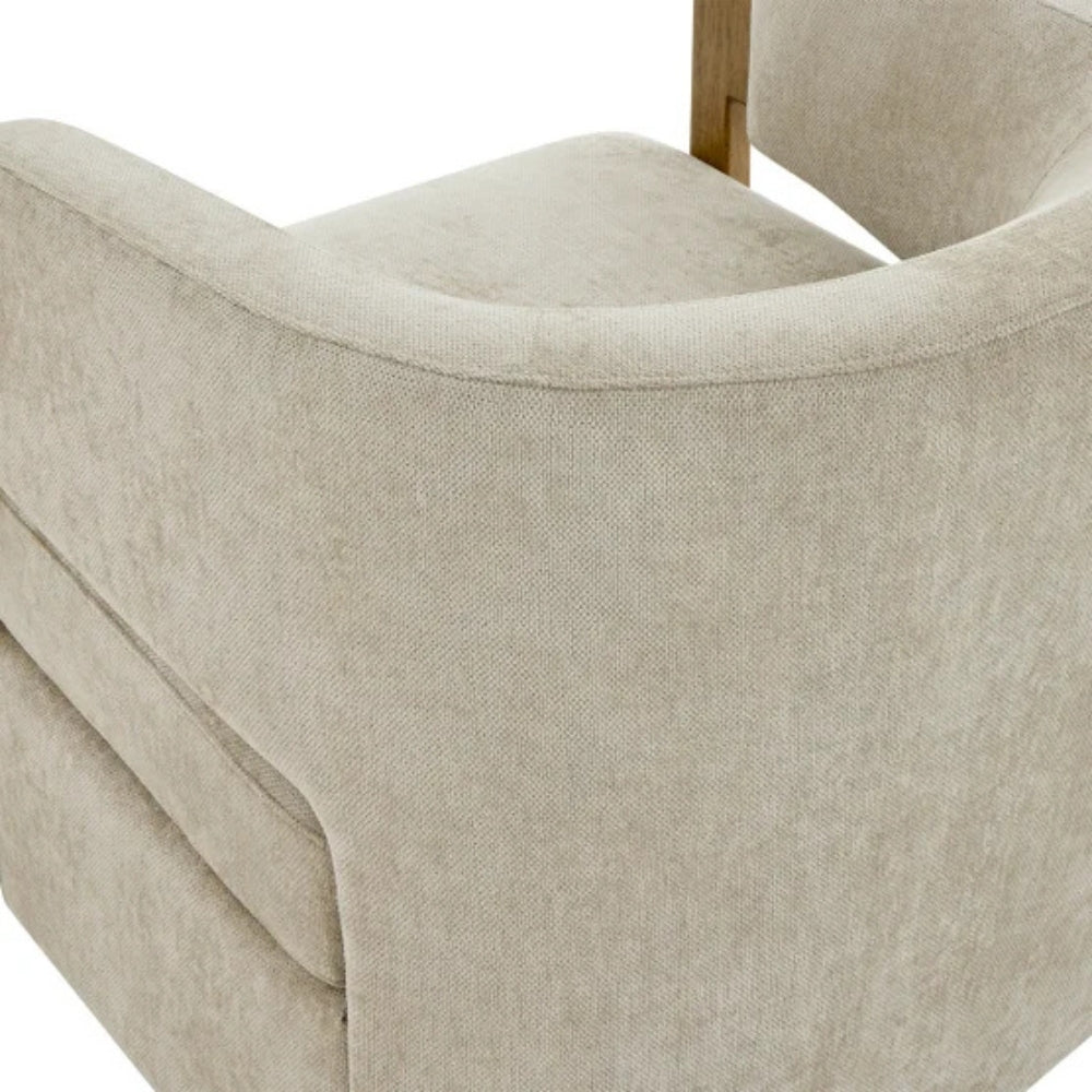 Thomasville – Fauteuil pivotant en tissu