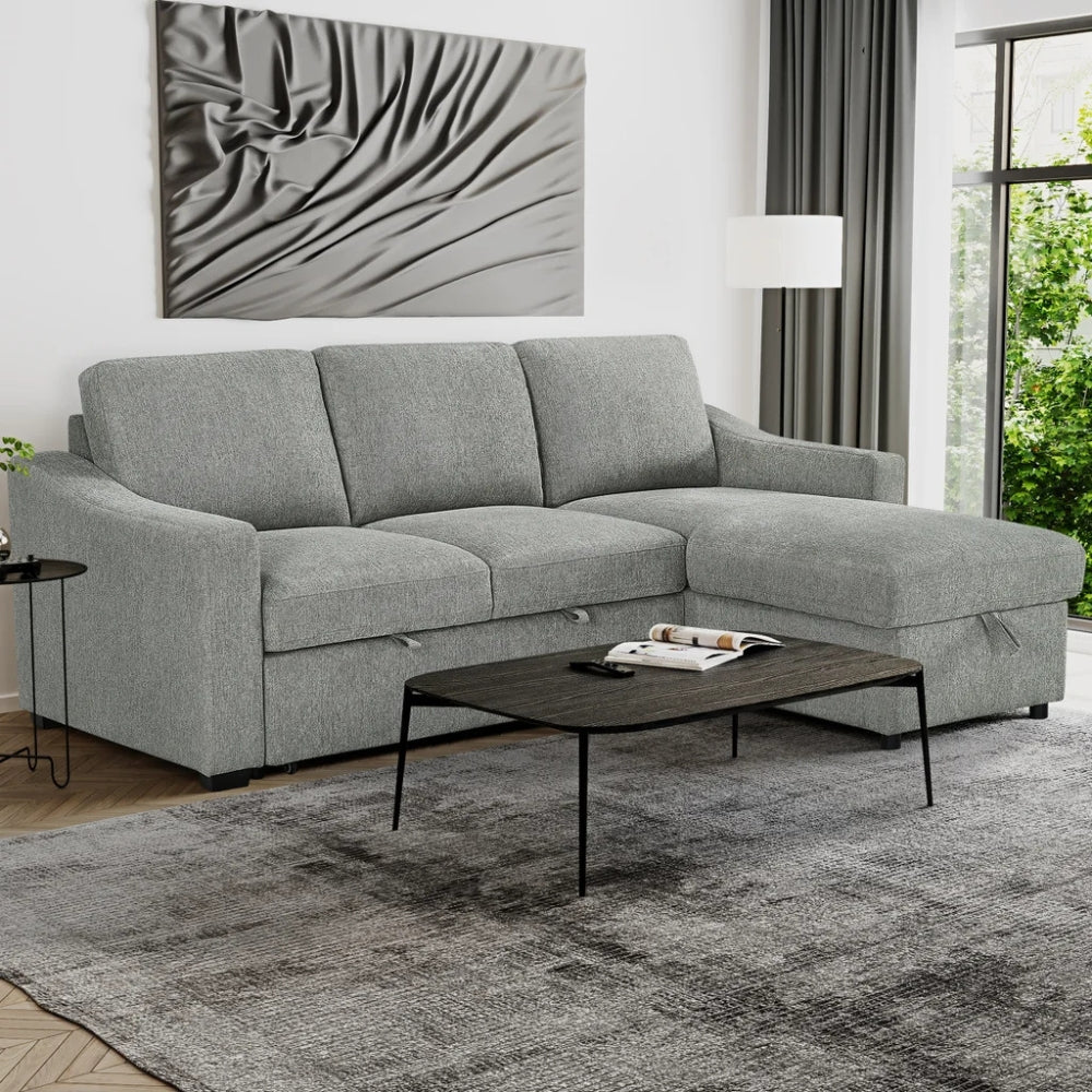 Ramona - Reversible sectional with pull-out bed and storage