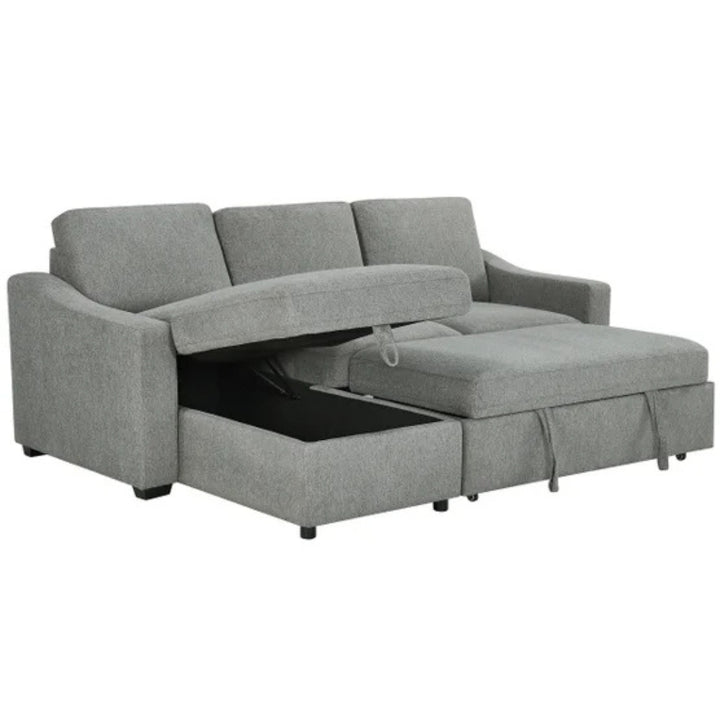 Ramona - Reversible sectional with pull-out bed and storage