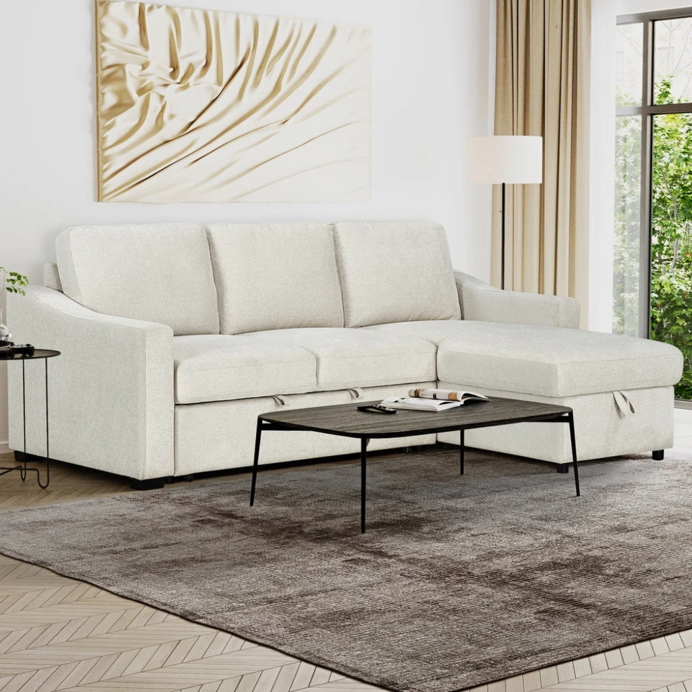 Ramona - Reversible sectional with pull-out bed and storage
