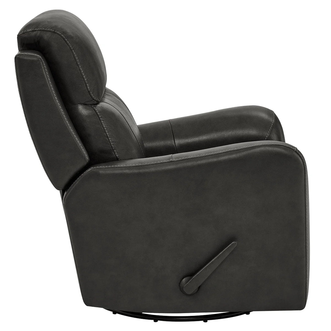 Barcalounger - Fauteuil inclinable pivotant en cuir