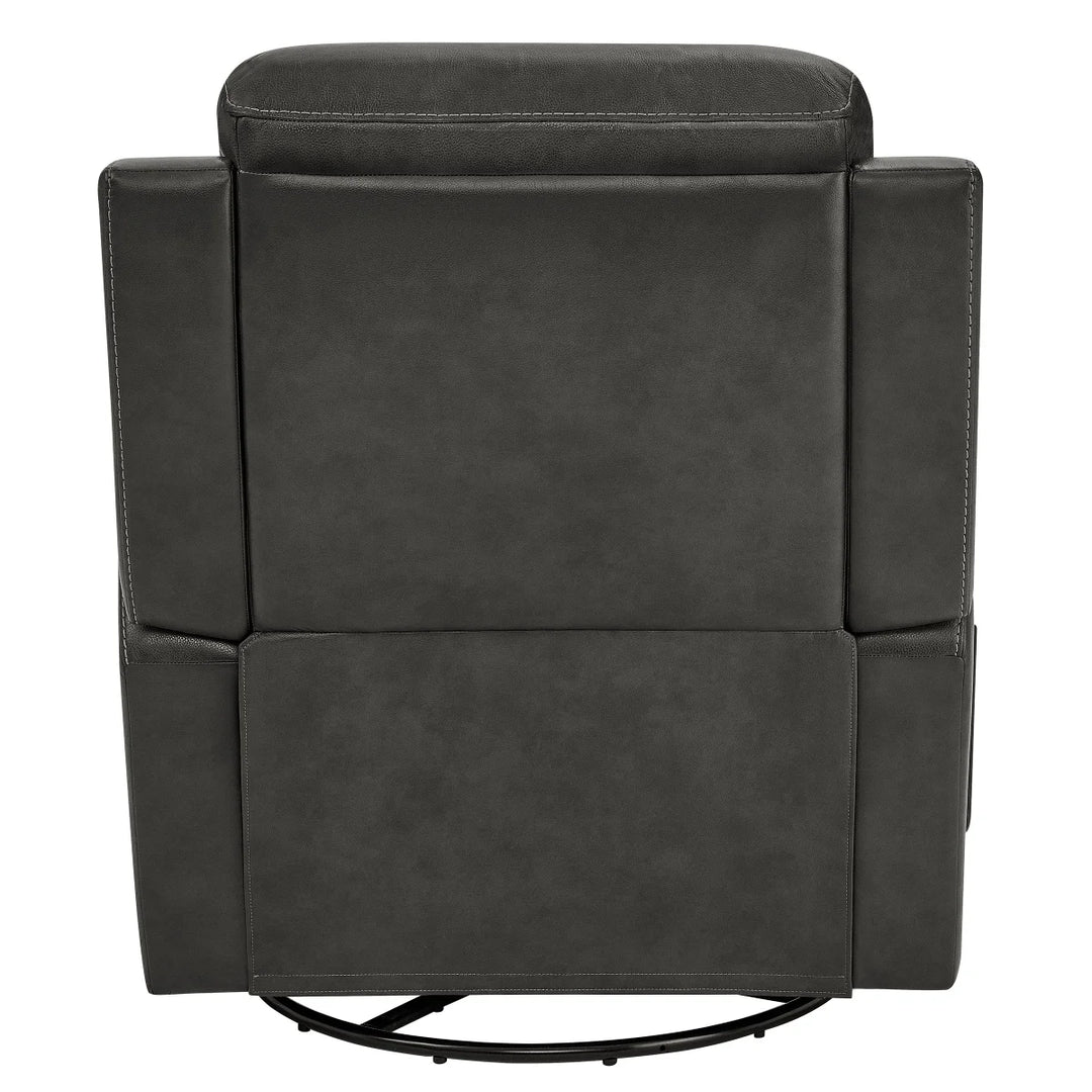 Barcalounger - Fauteuil inclinable pivotant en cuir