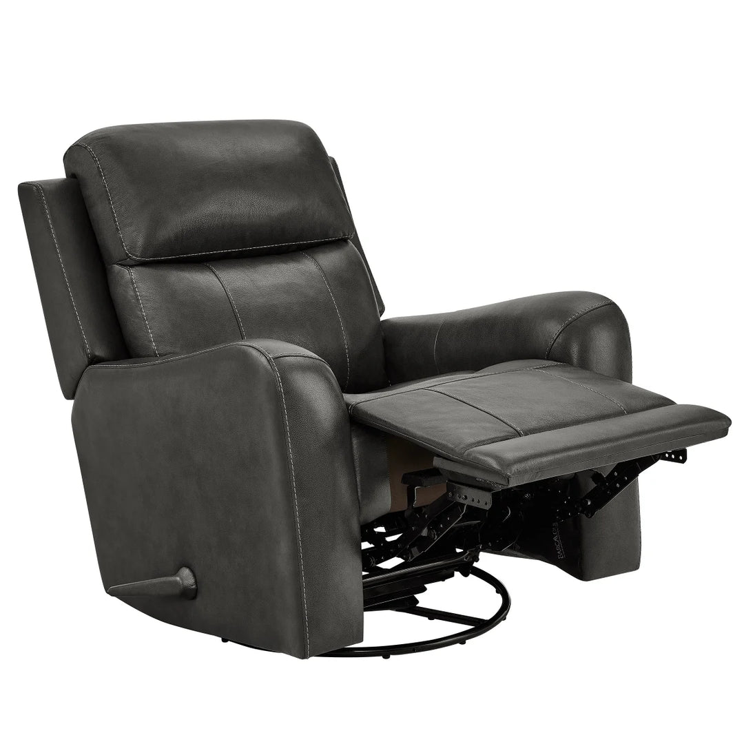 Barcalounger - Fauteuil inclinable pivotant en cuir