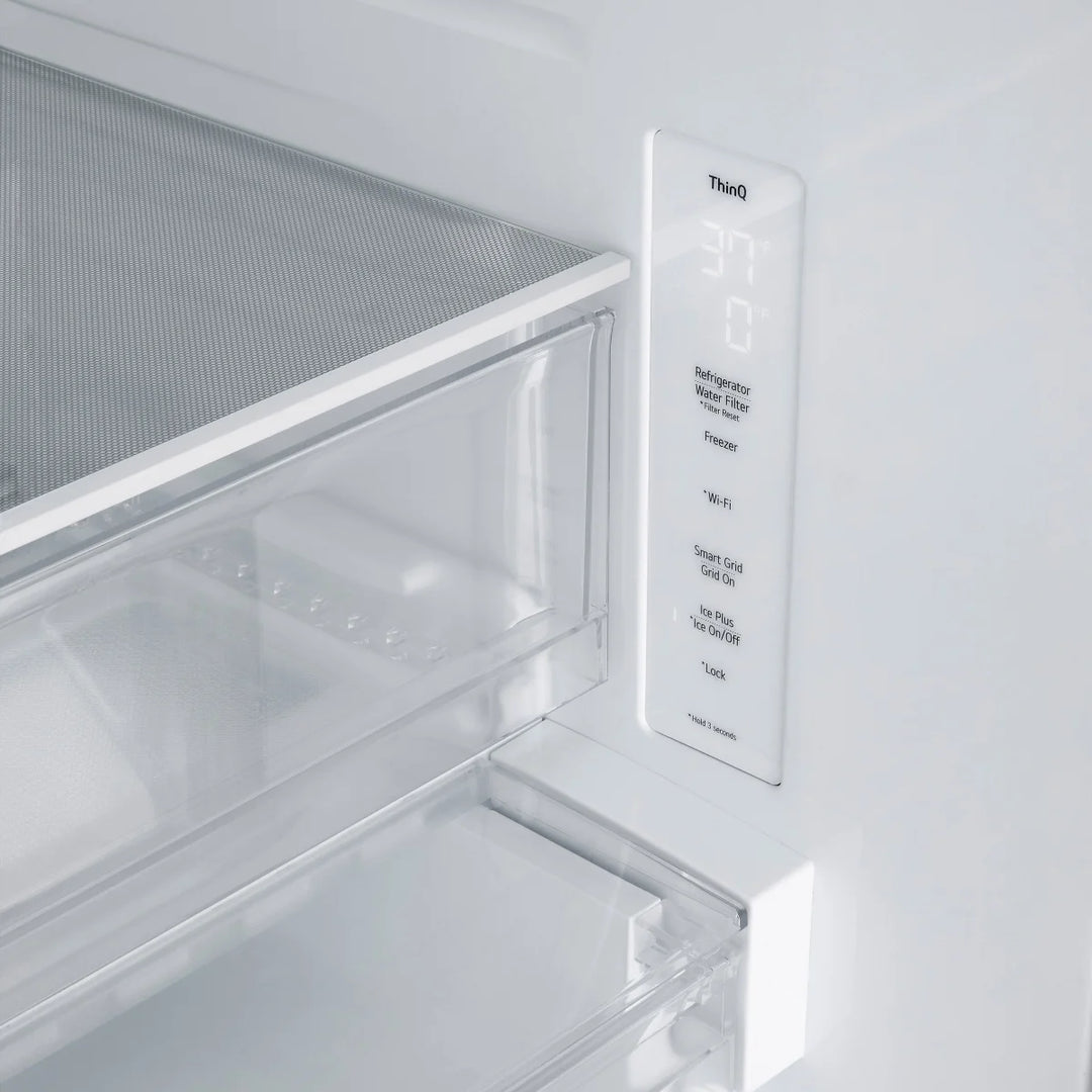 LG - 33" French Door Refrigerator with 25.1 cu. ft.