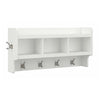 Bush Furniture Woodland - Wall-Mounted Coat Rack with Shelf