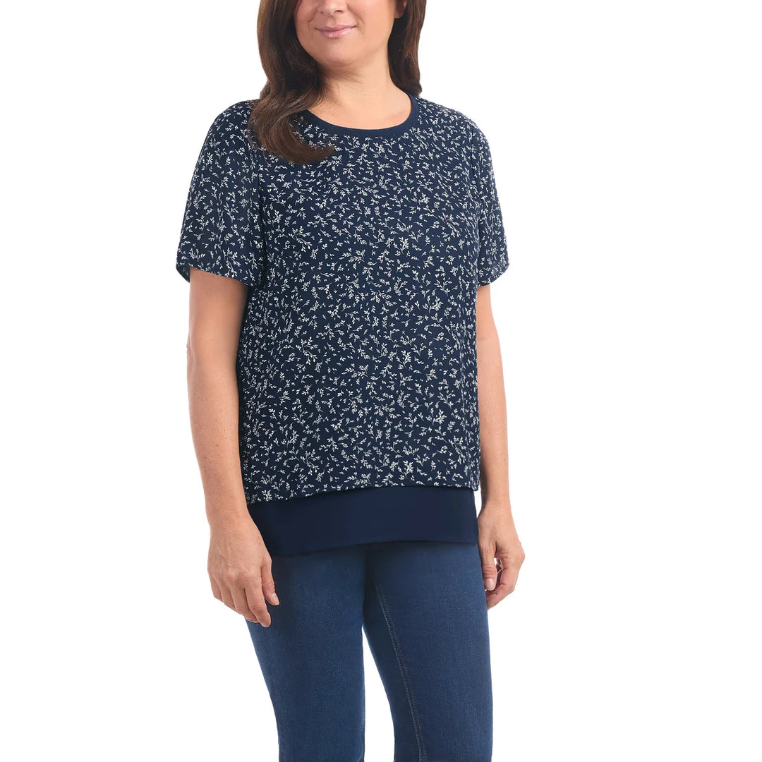 Hilary Radley - Haut deux épaisseurs à manches courtes