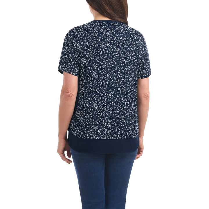 Hilary Radley - Haut deux épaisseurs à manches courtes