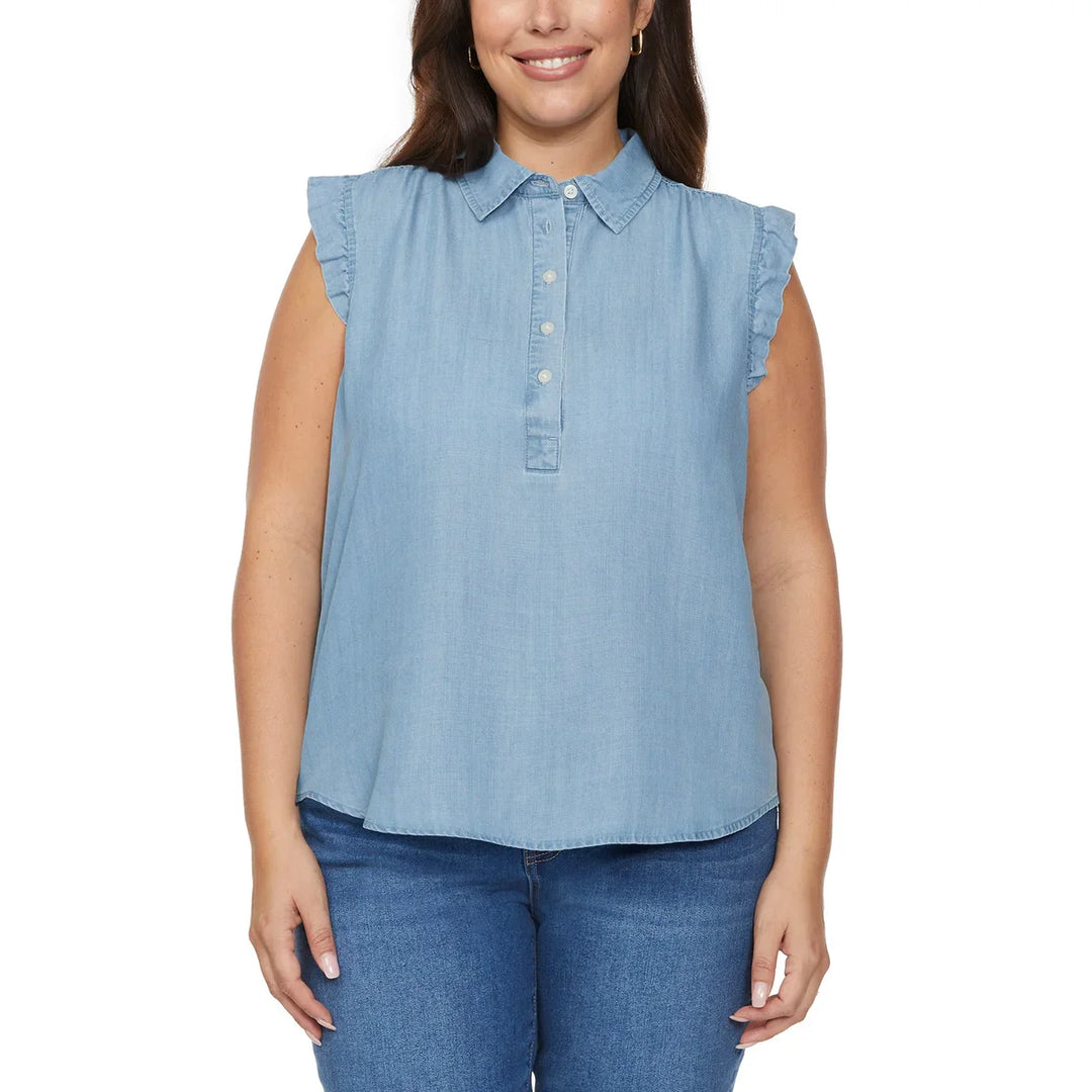 Loft - Blouse sans manches à volants