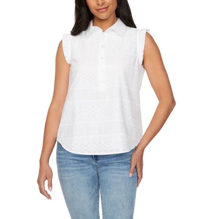 Loft - Blouse sans manches à volants