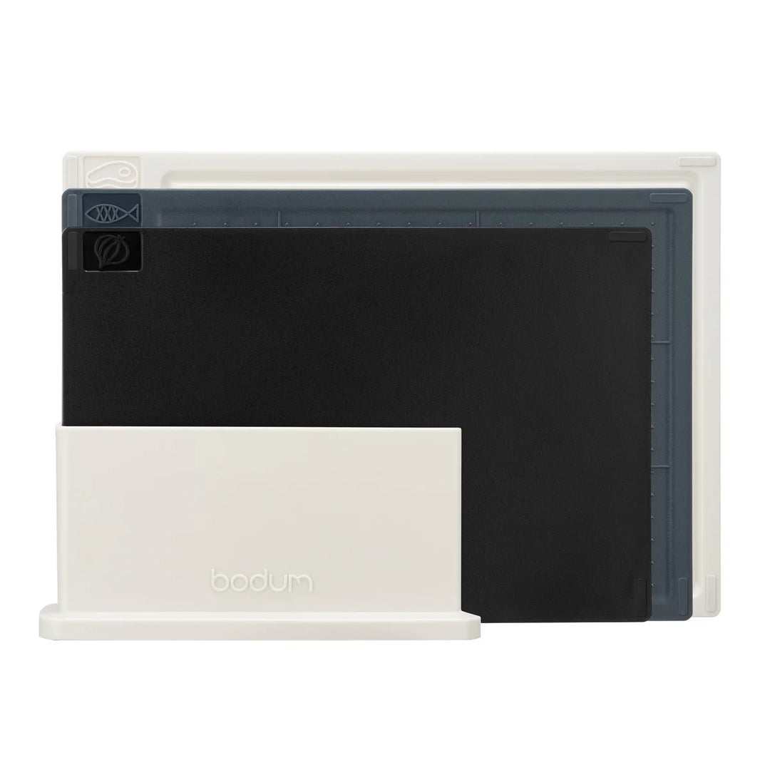Bodum Bistro 3-Piece Cutting Board Set with Holder
