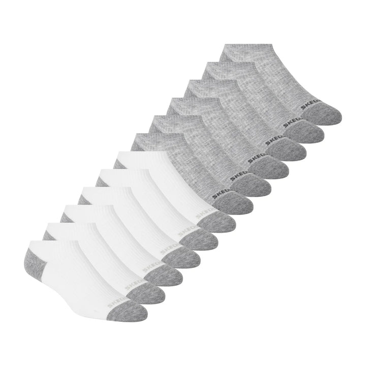 Skechers - Chaussettes invisibles pour homme, 12 paires