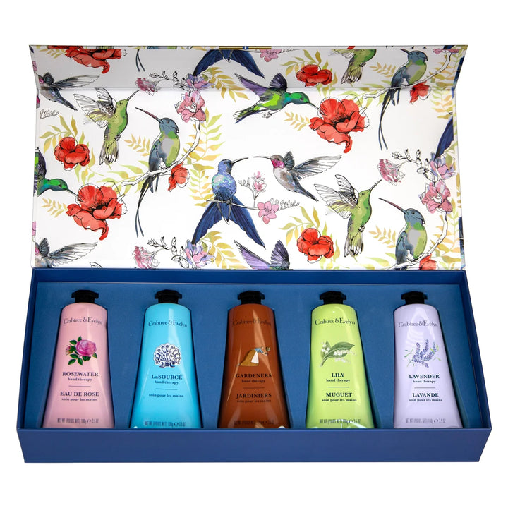 Crabtree et Evelyn - Coffret magnétique de thérapie des mains, 5 x 100 g